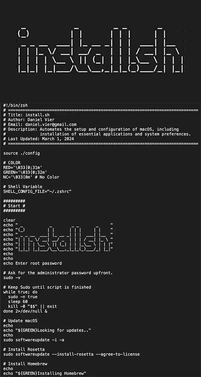 Screenshot of Install.sh