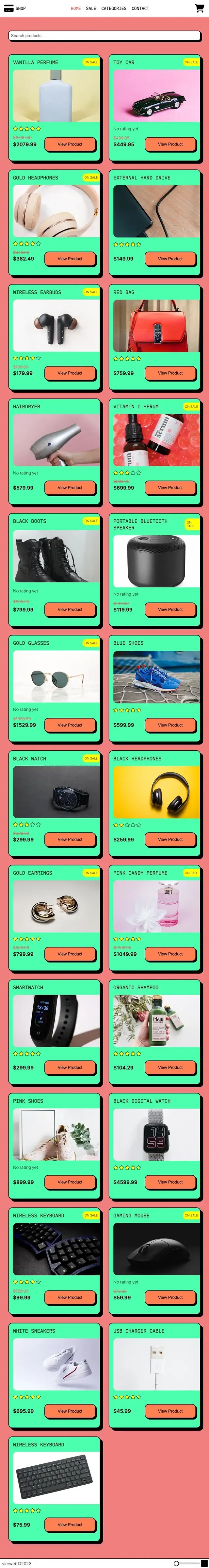 Screenshot of Shop